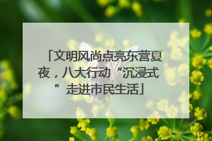 文明风尚点亮东营夏夜，八大行动“沉浸式”走进市民生活